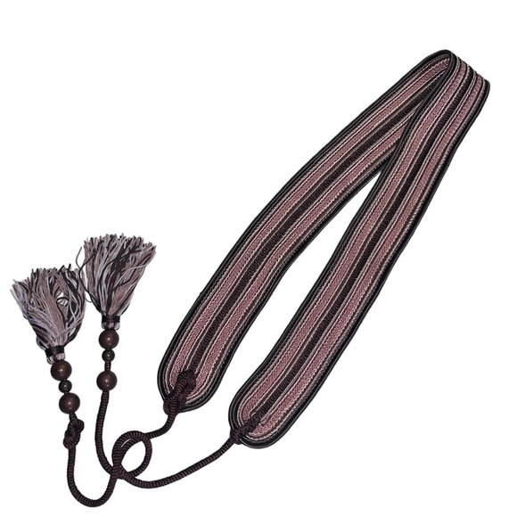 Women’s beaded tassel sash belt OS - Picture 3 of 7